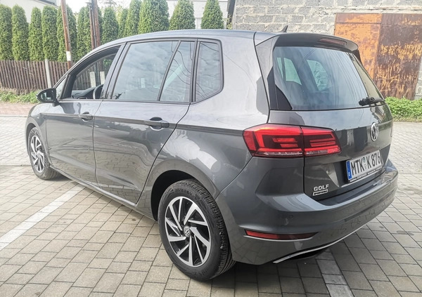 Volkswagen Golf Sportsvan cena 68500 przebieg: 63000, rok produkcji 2018 z Miasteczko Śląskie małe 277